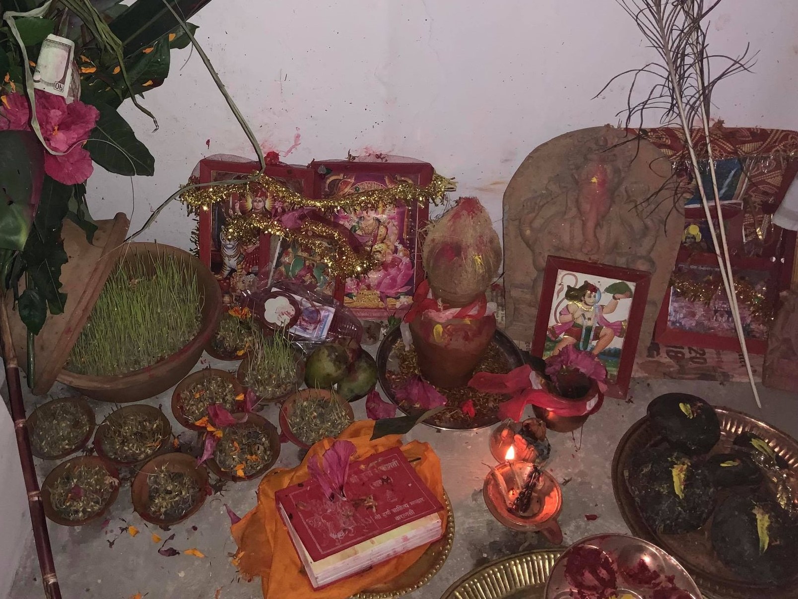 <h4>Kojagrath Purnima</h4>19 October 2021<br><br>Spiny Babbler has been working with languages, arts, and cultures since 1991.<br>On Kojagrath Purnima, or full moon day of Dasain, after 15 days of festivities, the sands, the flowers, shoots, tika,a nd celebrations of the festival is put to rest at the river banks of sacred rivers or somewhere peaceful and pure.<br>Kojagrath means to ‘stay awake’ and the belief is that Goddess Lakshmi will visit homes and will call out asking, “Who wakes?” Those who answer will receive a shower of her blessings.<br>Also known as Kumar Purnima, Kojagiri Purnima, Navana Purnima, or Kaumudi Purnima and is deemed auspicious by many religious scriptures of the East.<br>Both Buddhists and Hindus offer worship at Swayambhu and observe a vigil lighting the great lamp, or the Mahadeep.